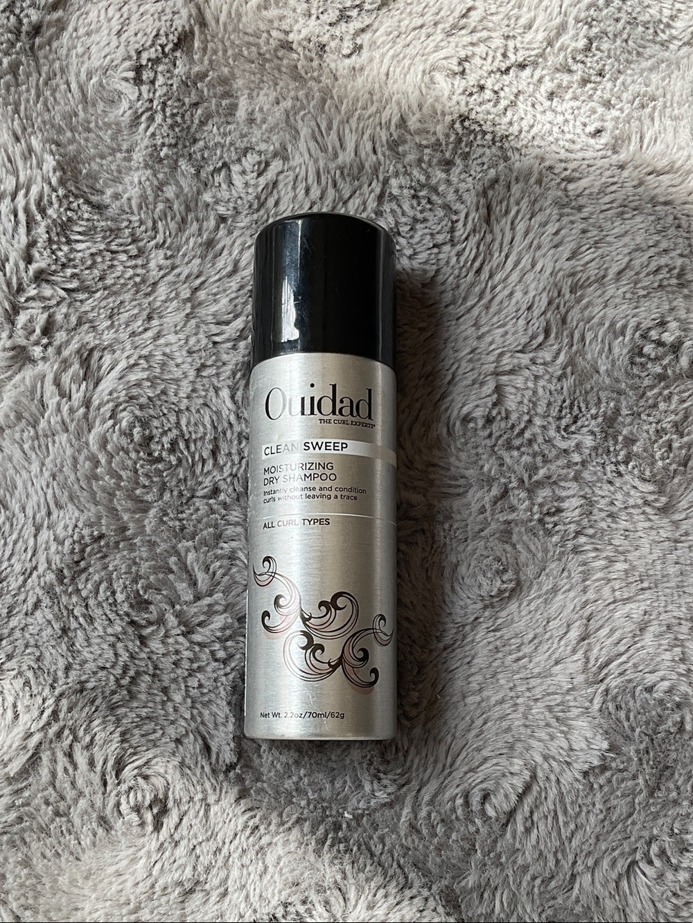 Ouidad Clean Sweep Moisturizing Dry Shampoo — Silver & Black
